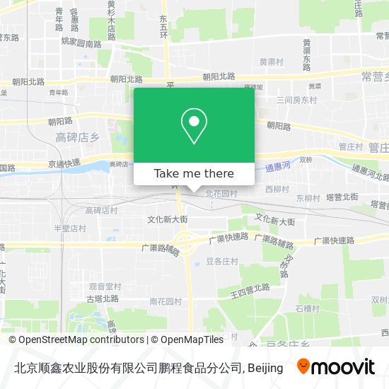 北京顺鑫农业股份有限公司鹏程食品分公司 map