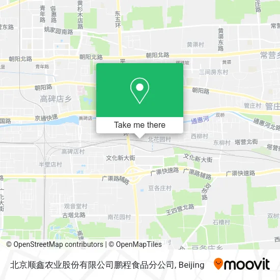 北京顺鑫农业股份有限公司鹏程食品分公司 map