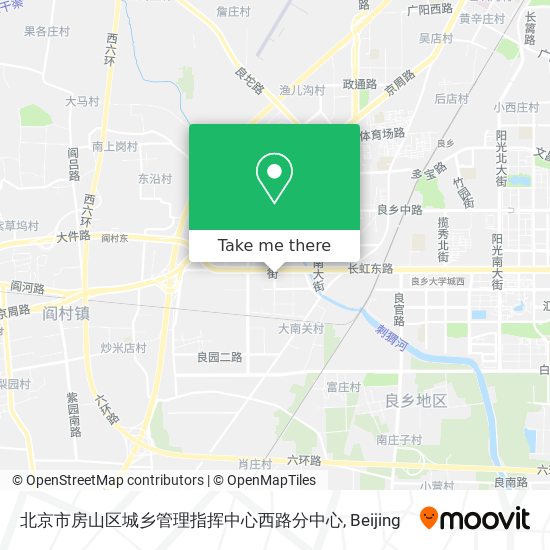 北京市房山区城乡管理指挥中心西路分中心 map