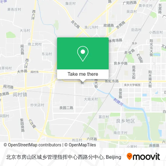 北京市房山区城乡管理指挥中心西路分中心 map
