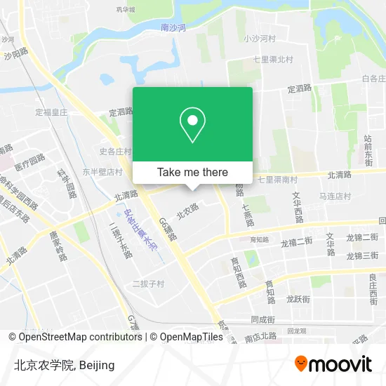 北京农学院 map