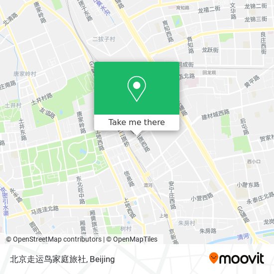 北京走运鸟家庭旅社 map