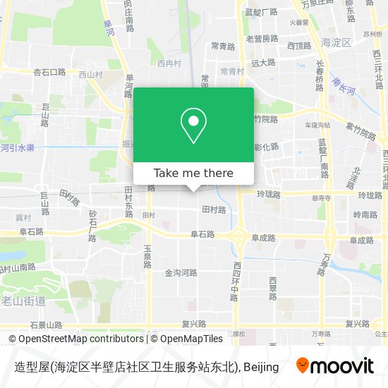 造型屋(海淀区半壁店社区卫生服务站东北) map