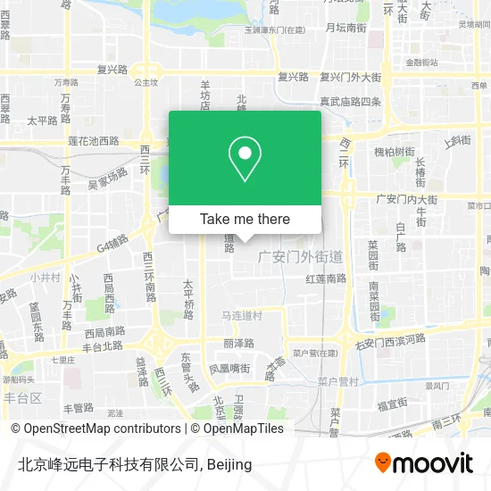 北京峰远电子科技有限公司 map