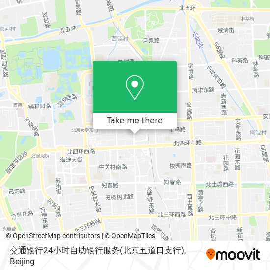 交通银行24小时自助银行服务(北京五道口支行) map