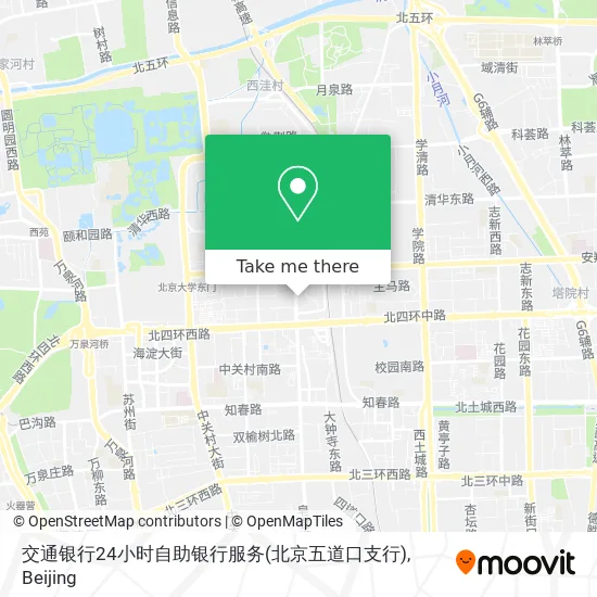 交通银行24小时自助银行服务(北京五道口支行) map