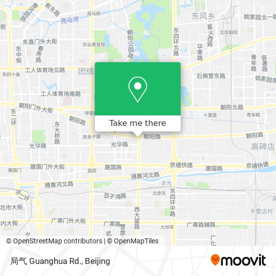 局气 Guanghua Rd. map