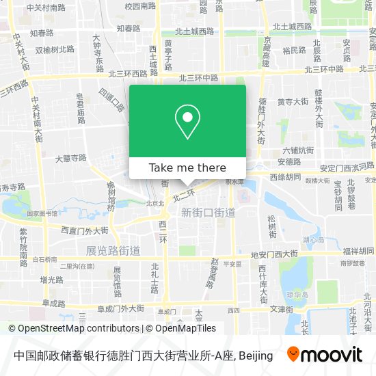 中国邮政储蓄银行德胜门西大街营业所-A座 map