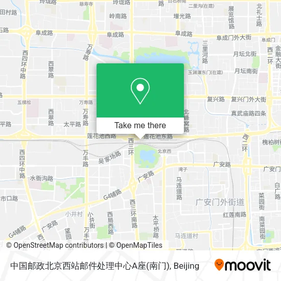 中国邮政北京西站邮件处理中心A座(南门) map