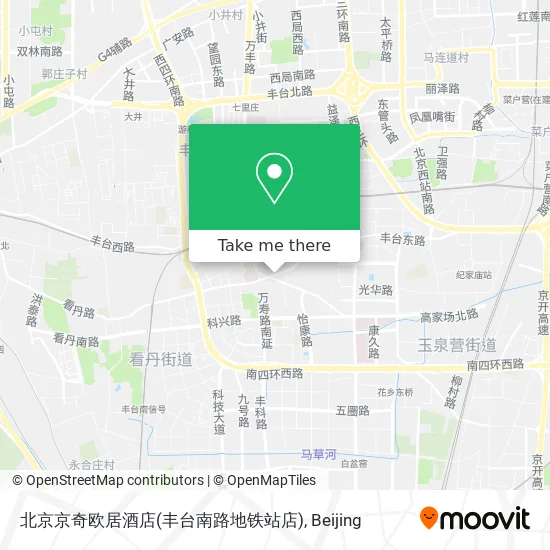 北京京奇欧居酒店(丰台南路地铁站店) map