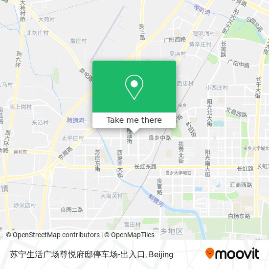 苏宁生活广场尊悦府邸停车场-出入口 map