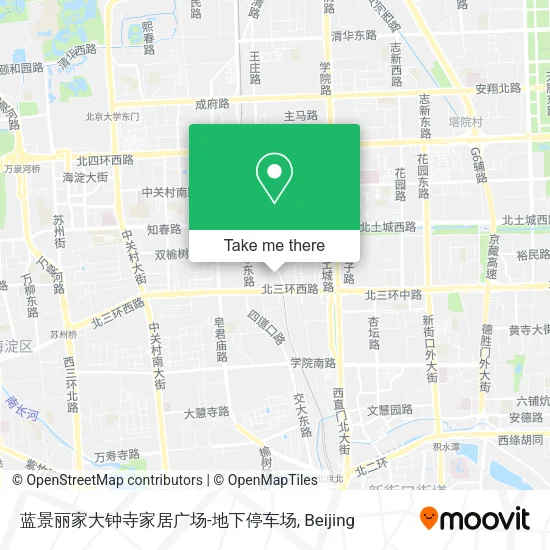 蓝景丽家大钟寺家居广场-地下停车场 map