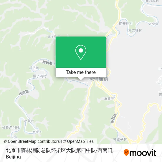 北京市森林消防总队怀柔区大队第四中队-西南门 map
