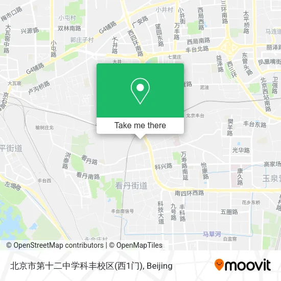 北京市第十二中学科丰校区(西1门) map