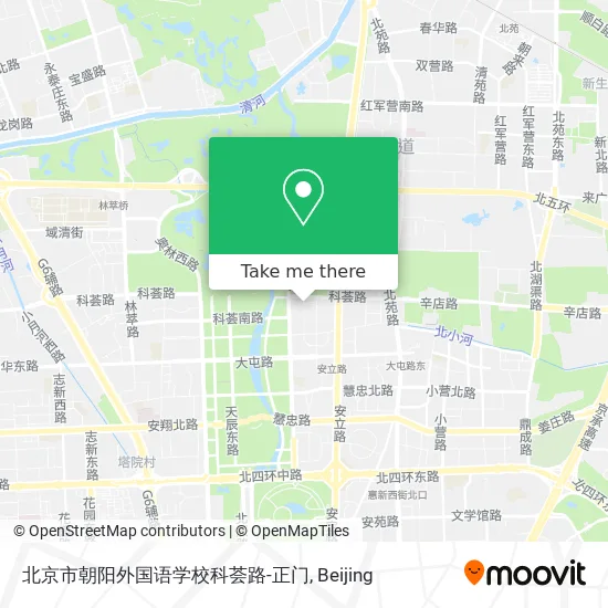 北京市朝阳外国语学校科荟路-正门 map