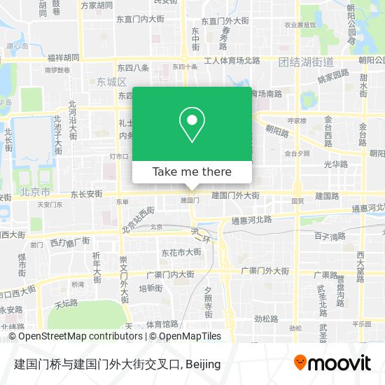 建国门桥与建国门外大街交叉口 map