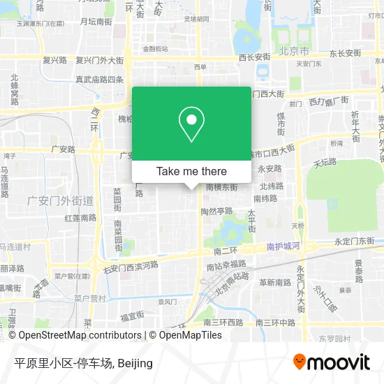 平原里小区-停车场 map