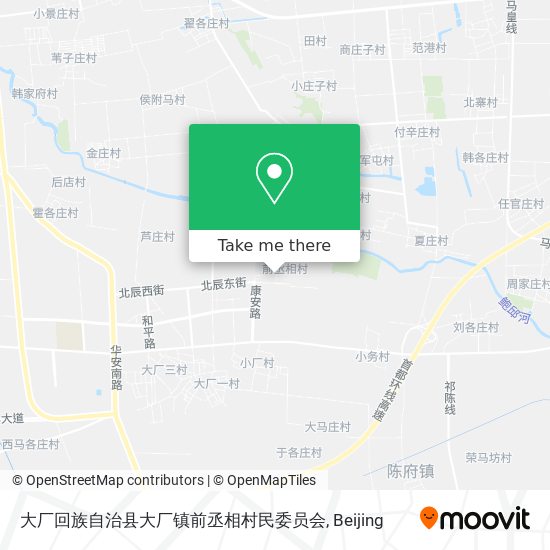 大厂回族自治县大厂镇前丞相村民委员会 map