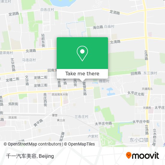 千一汽车美容 map