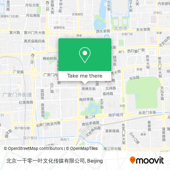 北京一千零一叶文化传媒有限公司 map
