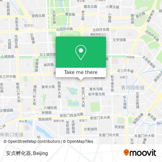 安贞孵化器 map