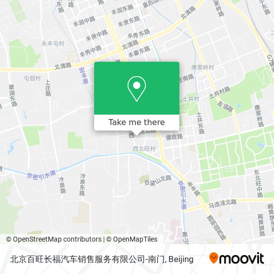 北京百旺长福汽车销售服务有限公司-南门 map