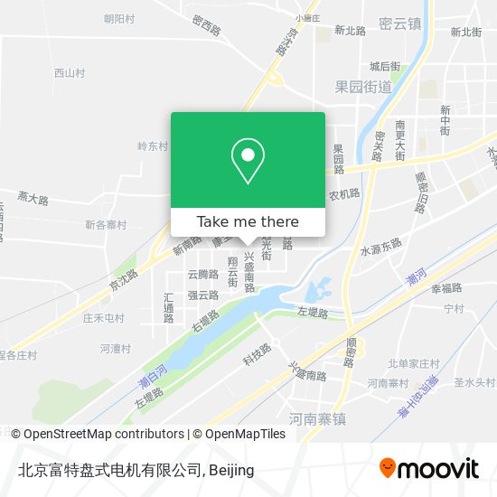 北京富特盘式电机有限公司 map