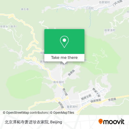 北京潭柘寺萧进珍农家院 map