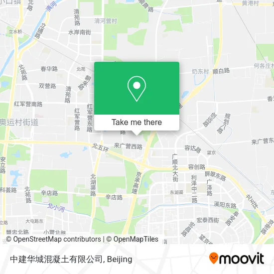 中建华城混凝土有限公司 map