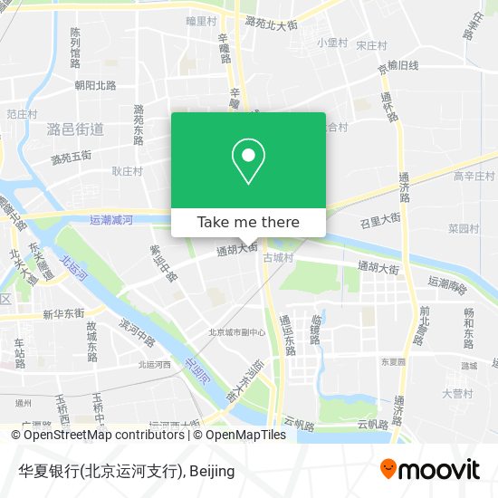 华夏银行(北京运河支行) map