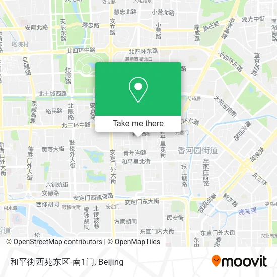 和平街西苑东区-南1门 map