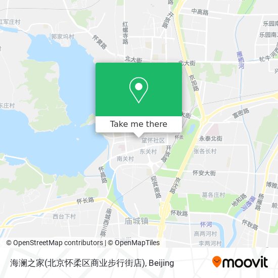 海澜之家(北京怀柔区商业步行街店) map