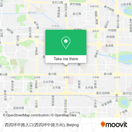 西四环中路入口(西四环中路方向) map