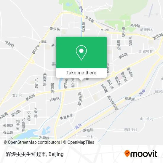 辉煌虫虫生鲜超市 map