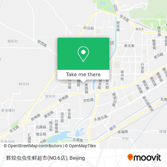 辉煌虫虫生鲜超市(NO.6店) map