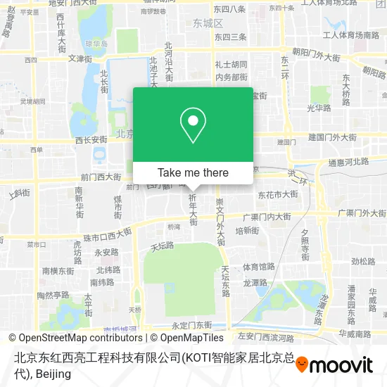 北京东红西亮工程科技有限公司(KOTI智能家居北京总代) map