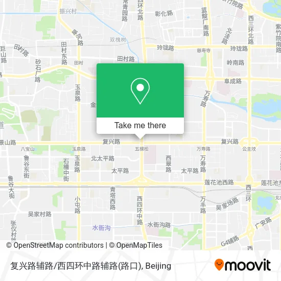 复兴路辅路/西四环中路辅路(路口) map