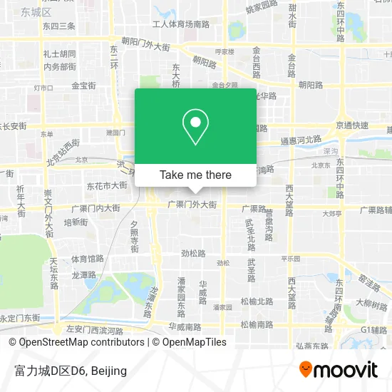 富力城D区D6 map