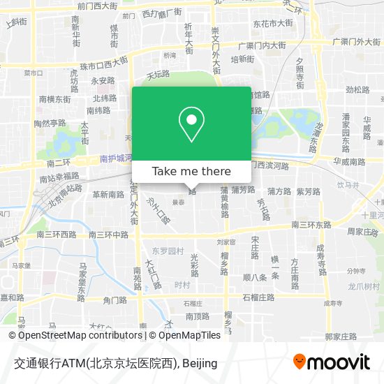 交通银行ATM(北京京坛医院西) map