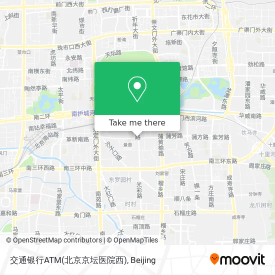 交通银行ATM(北京京坛医院西) map