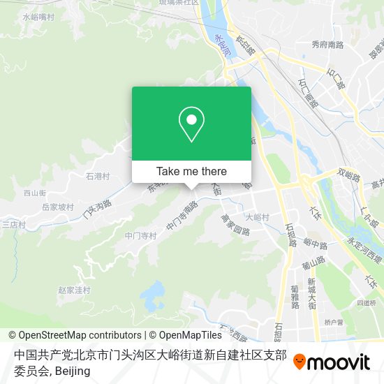 中国共产党北京市门头沟区大峪街道新自建社区支部委员会 map