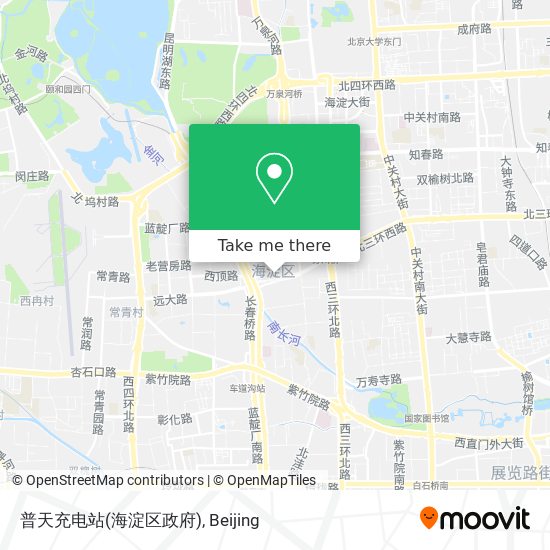 普天充电站(海淀区政府) map