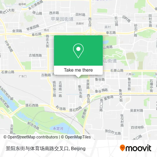 景阳东街与体育场南路交叉口 map