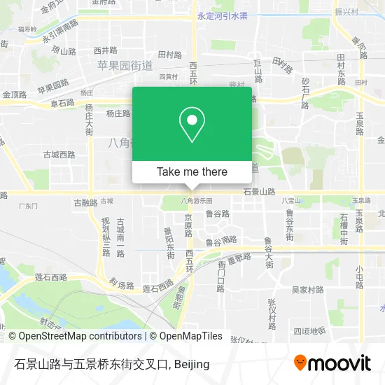 石景山路与五景桥东街交叉口 map