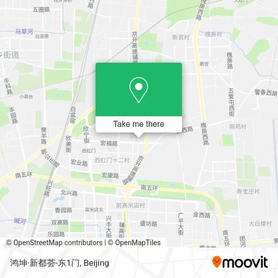 鸿坤·新都荟-东1门 map