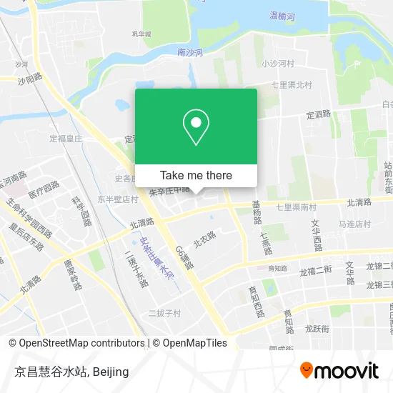 京昌慧谷水站 map
