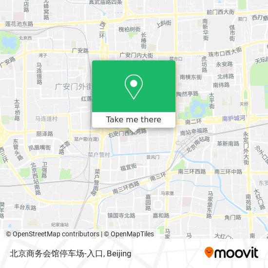 北京商务会馆停车场-入口 map