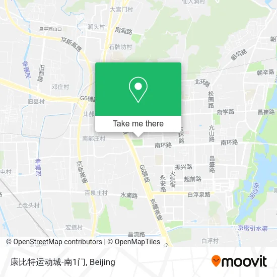 康比特运动城-南1门 map
