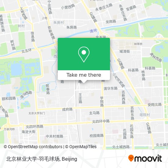 北京林业大学-羽毛球场 map