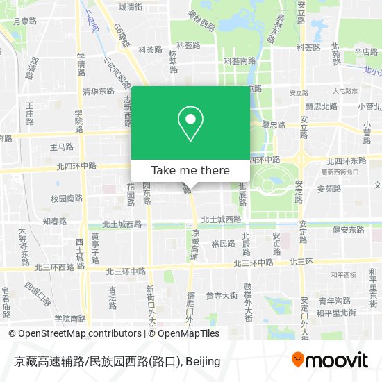 京藏高速辅路/民族园西路(路口) map